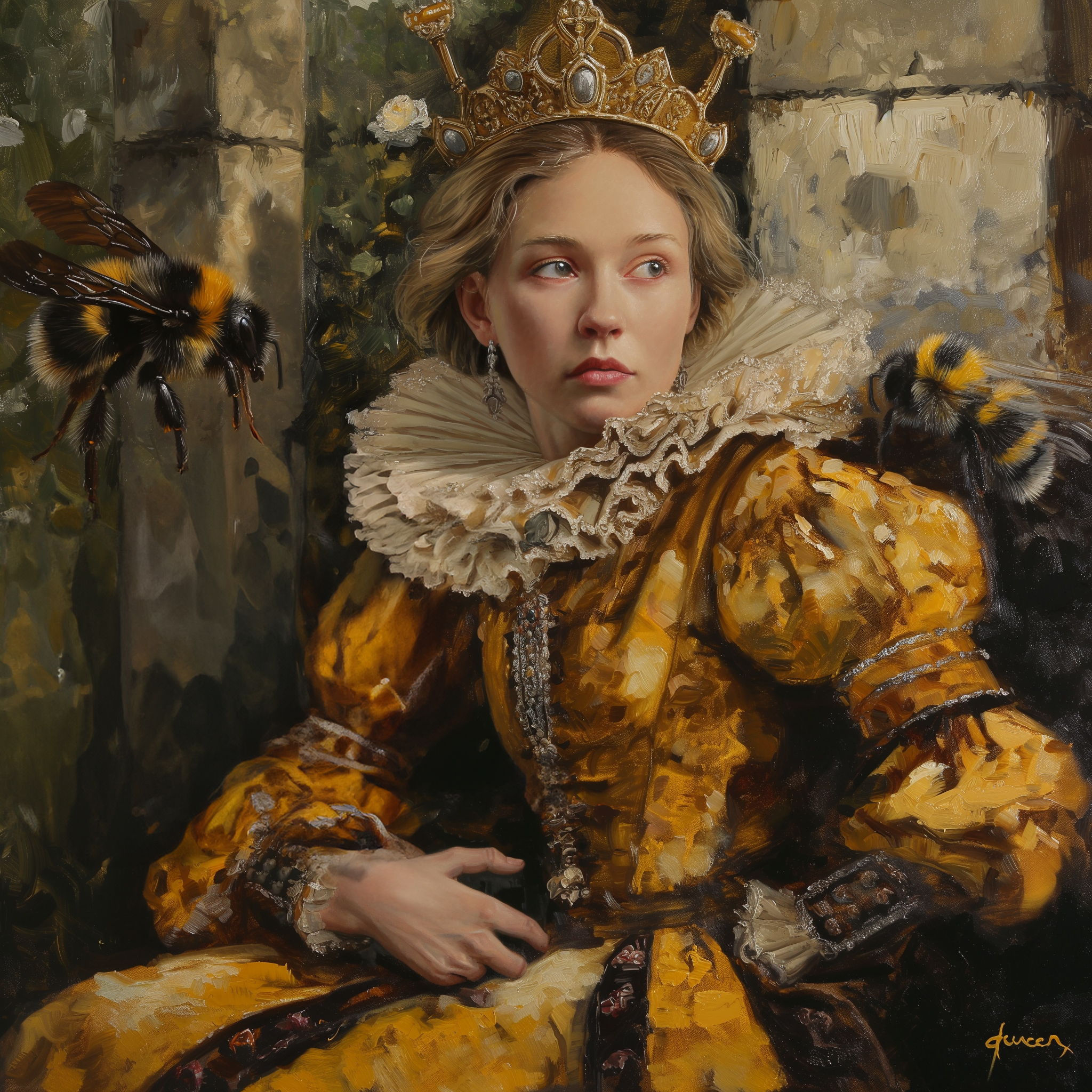 Queen Bee painting