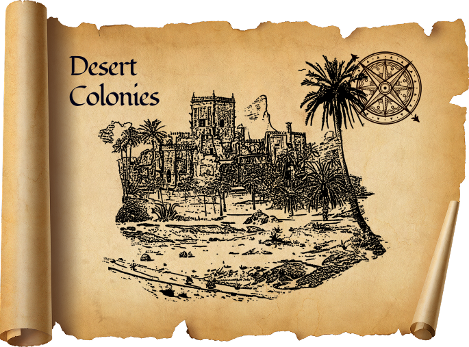Desert Colony map scroll