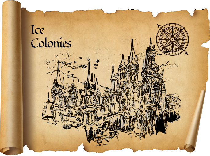 Ice Colony map scroll