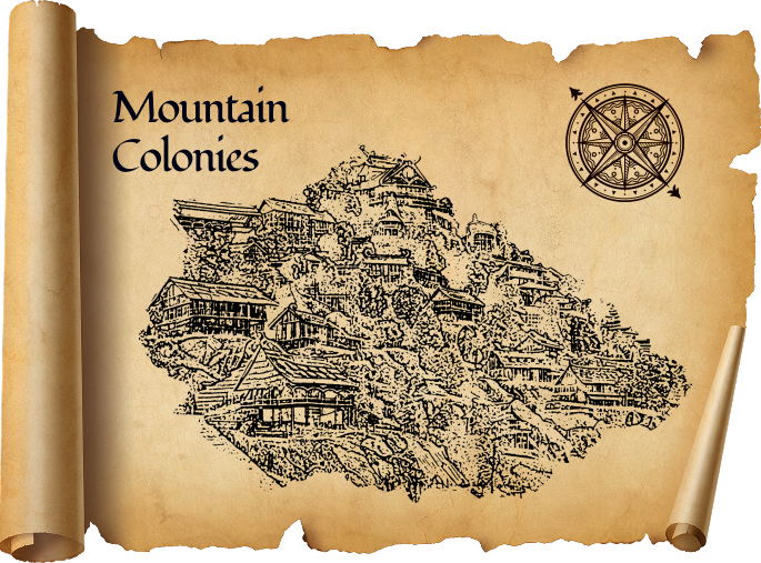 Mountain Colony map scroll