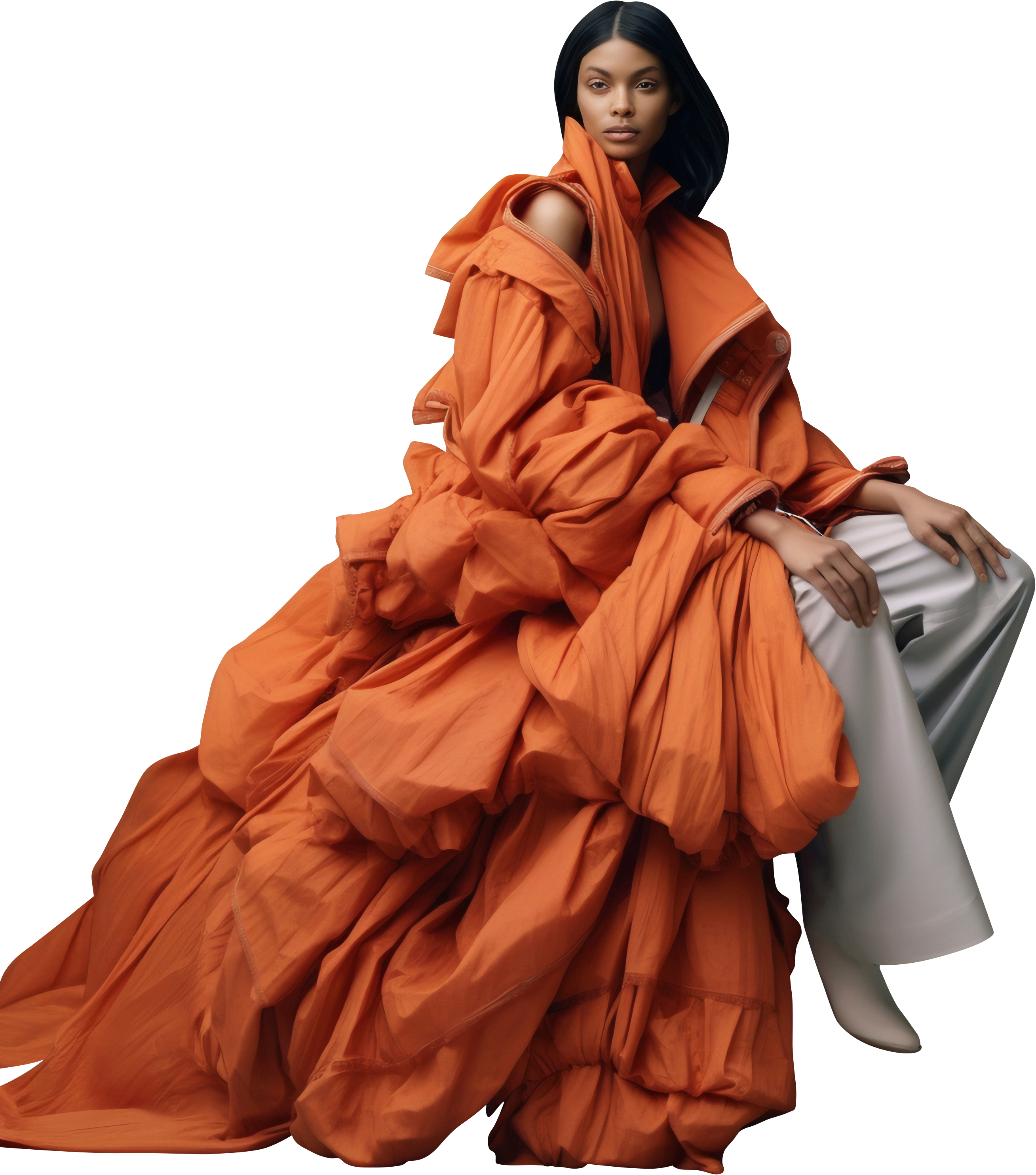 Fashion model in season collection